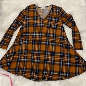 Aura plaid dress